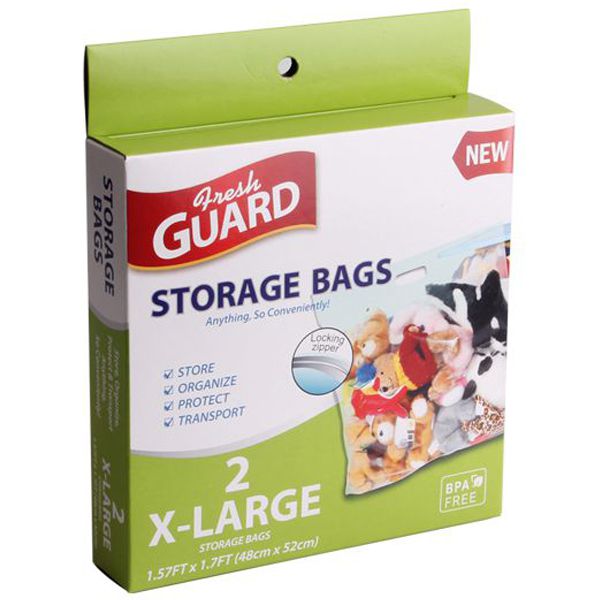Fresh Guard Storage Bags With Handle 2 Sizes Available Pack of 2 